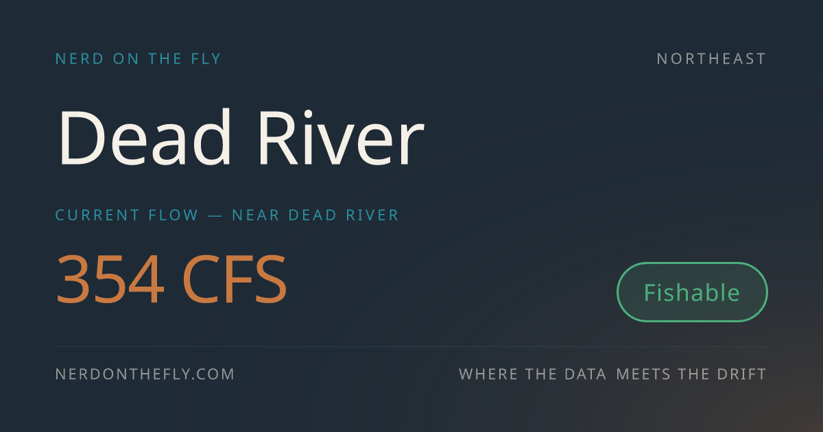 Dead River Fly Fishing Conditions | Nerd on the Fly